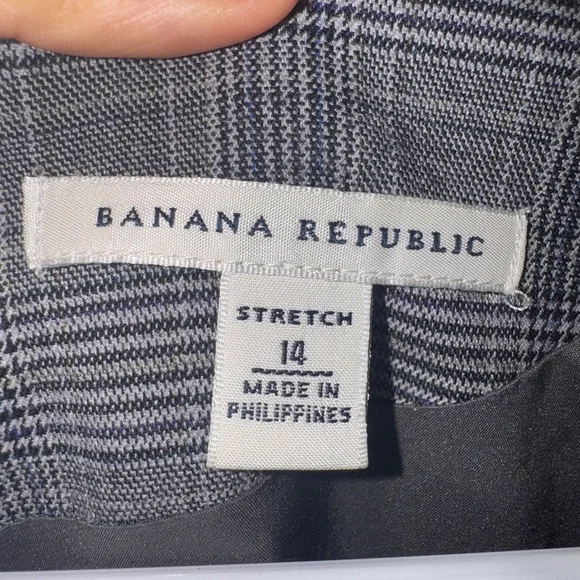 Banana Republic Gray Plaid Women's Dress - Picture 3 of 3